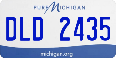 MI license plate DLD2435