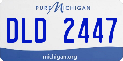 MI license plate DLD2447
