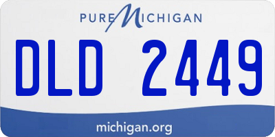 MI license plate DLD2449