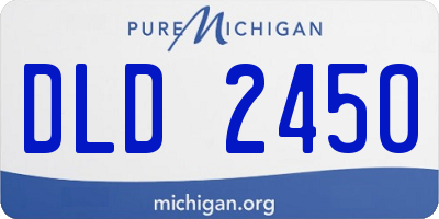 MI license plate DLD2450