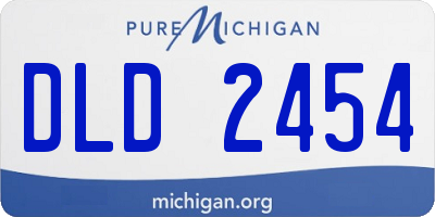 MI license plate DLD2454