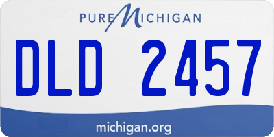 MI license plate DLD2457