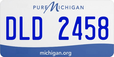 MI license plate DLD2458