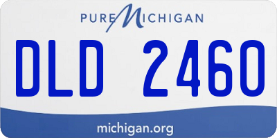 MI license plate DLD2460