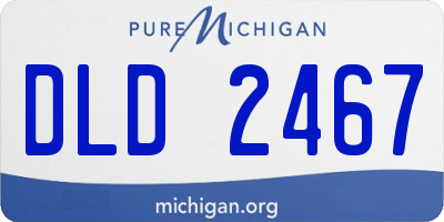 MI license plate DLD2467