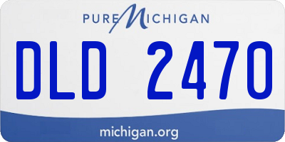 MI license plate DLD2470