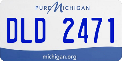MI license plate DLD2471