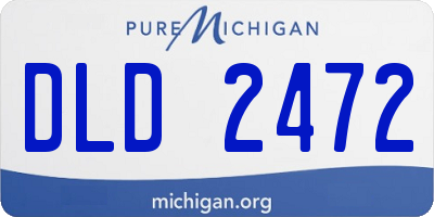 MI license plate DLD2472