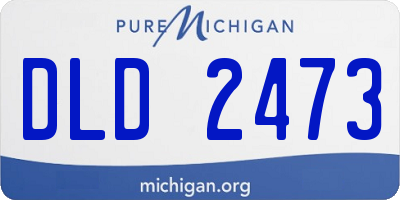 MI license plate DLD2473