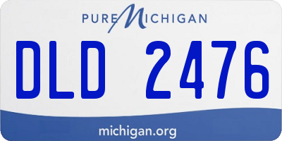 MI license plate DLD2476