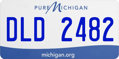 MI license plate DLD2482