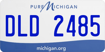 MI license plate DLD2485