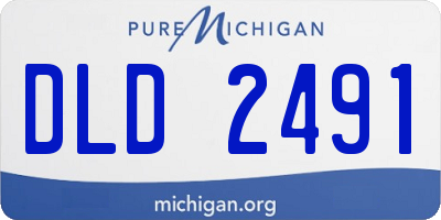MI license plate DLD2491
