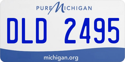 MI license plate DLD2495
