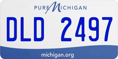 MI license plate DLD2497