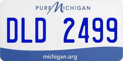 MI license plate DLD2499