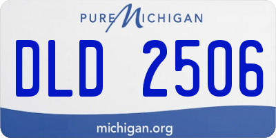 MI license plate DLD2506
