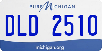 MI license plate DLD2510