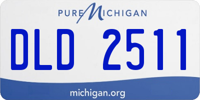 MI license plate DLD2511