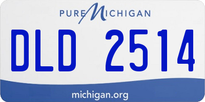 MI license plate DLD2514