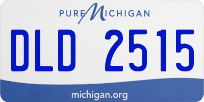 MI license plate DLD2515