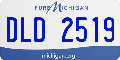 MI license plate DLD2519