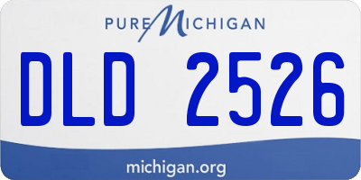 MI license plate DLD2526