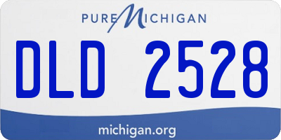 MI license plate DLD2528