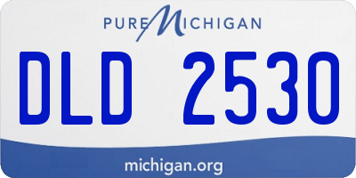 MI license plate DLD2530