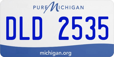 MI license plate DLD2535