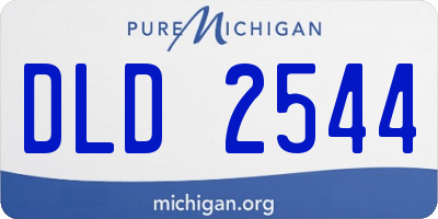 MI license plate DLD2544