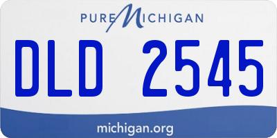 MI license plate DLD2545