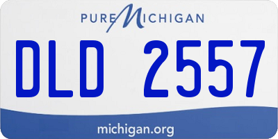 MI license plate DLD2557