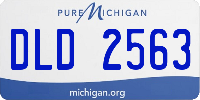 MI license plate DLD2563