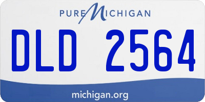 MI license plate DLD2564