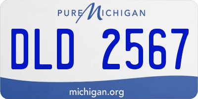 MI license plate DLD2567