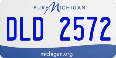 MI license plate DLD2572