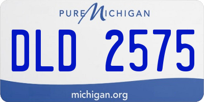 MI license plate DLD2575