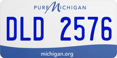 MI license plate DLD2576
