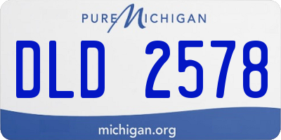 MI license plate DLD2578