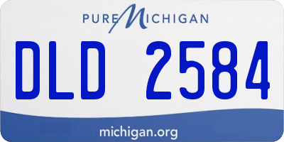 MI license plate DLD2584