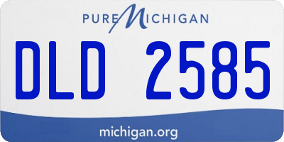 MI license plate DLD2585