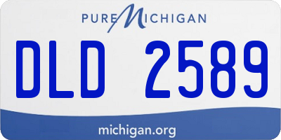 MI license plate DLD2589