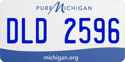 MI license plate DLD2596