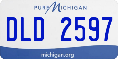 MI license plate DLD2597