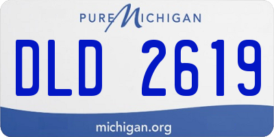 MI license plate DLD2619
