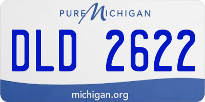 MI license plate DLD2622