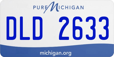 MI license plate DLD2633