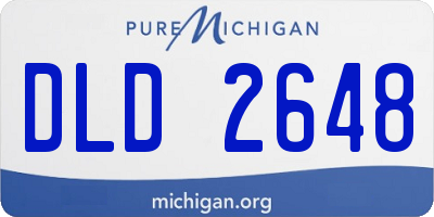 MI license plate DLD2648