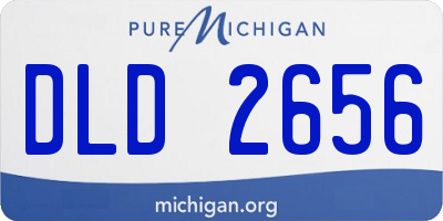MI license plate DLD2656